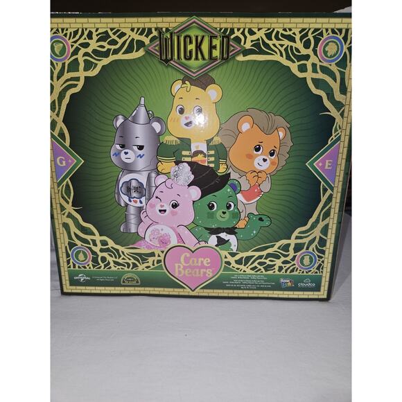 Wicked X Care Bears PLUSH SE T of 2 Love-a-Lot Glinda & Good Luck Elphaba NEW - Picture 2 of 2